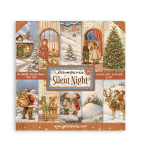 Silent Night – Scrapbooking Printed Small Pad for Art and Craft – 10 sheets