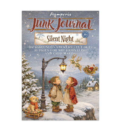 Silent Night – Printed Art Junk Journal stickers, cut-outs, backgrounds for Art and Craft