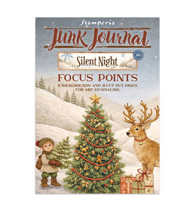 Silent Night – Printed Art Junk Journal Focus Points for Art and Craft A5