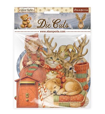 Silent Night – Printed decorative Die cuts for Art and Craft