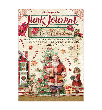 Classic Christmas – Printed Art Junk Journal stickers, cut-outs, backgrounds for Art and Craft