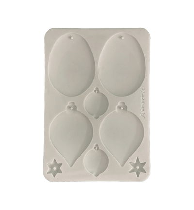 Christmas Embellishments – Silicon mould Designs A5 for Art and Craft – Christmas balls