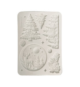 Christmas Embellishments – Silicon mould Designs A5 for Art and Craft – Christmas winter landscape