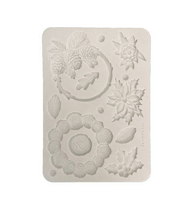 Christmas Embellishments – Silicon mould Designs A5 for Art and Craft – Christmas garlands