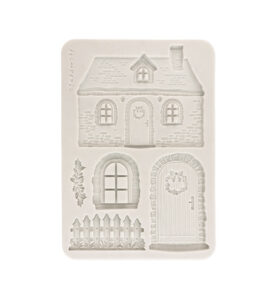 Christmas Embellishments – Silicon mould Designs A5 for Art and Craft – Christmas cottage