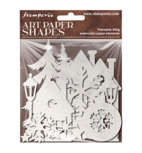 Christmas Embellishments – Art Paper Shapes laser cut – Christmas