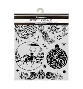 Christmas Embellishments – Cut laser stencil for Art and Craft – Christmas balls