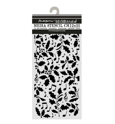 Christmas Embellishments – Cut laser stencil for Art and Craft – Christmas holly and leaves