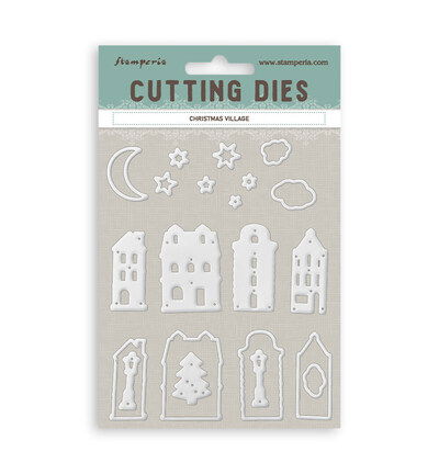 Stamperia Cutting Dies for paper crafting – Christmas village