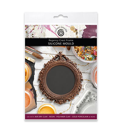 Cosmic Shimmer Silicone Mould, Regency Crest Frame by Katy Sue
