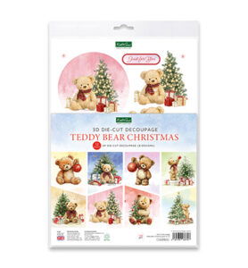 Katy Sue Designs Die Cut Decoupage – Teddy Bear Christmas
