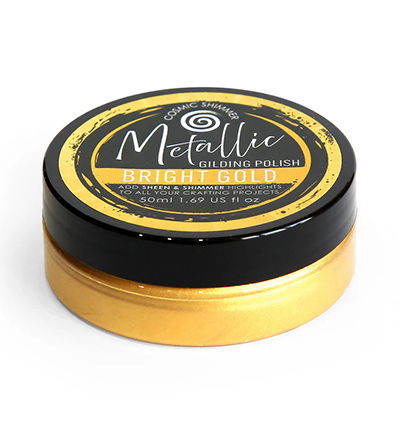 Cosmic Shimmer Metallic Gilding Polish – Bright Gold