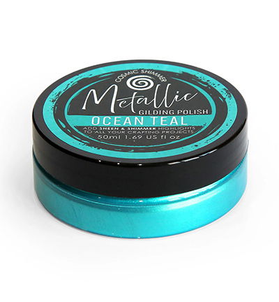 Cosmic Shimmer Metallic Gilding Polish – Ocean Teal