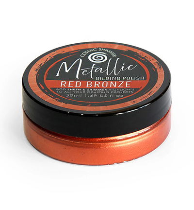 Cosmic Shimmer Metallic Gilding Polish – Red Bronze