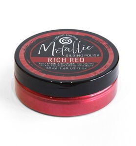 Cosmic Shimmer Metallic Gilding Polish – Rich Red