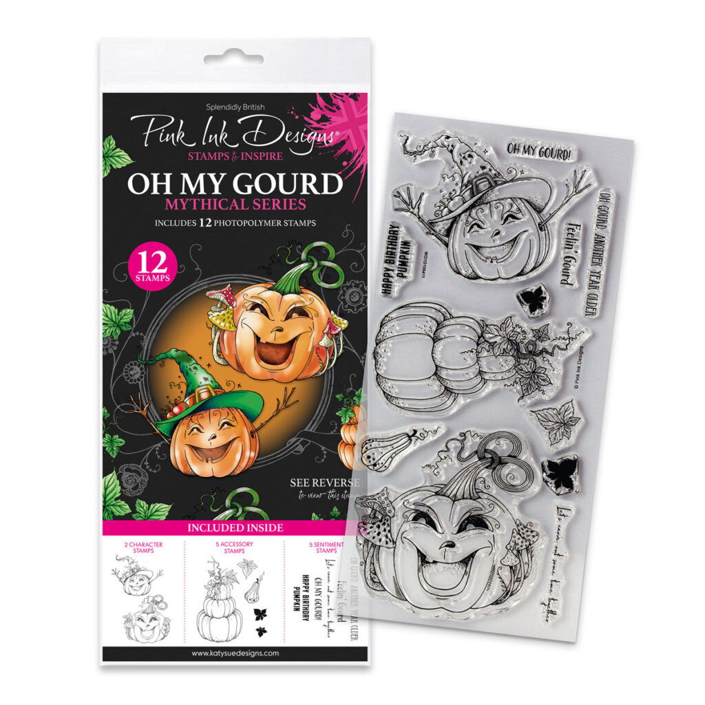 Pink Ink Designs – Oh My Gourd, DL Stamp Set