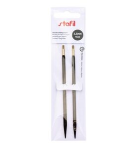 Puntas intercambiables para agujas de tejer de ébano, Ø 4,0 mm
