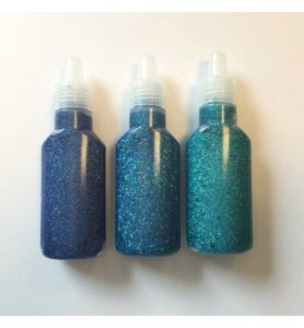 Glitter glue, Caribbean, 3 pcs 25ml