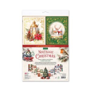 Katy Sue Designs Nostalgic Christmas Foiled Toppers & Sentiments, 8 sheets