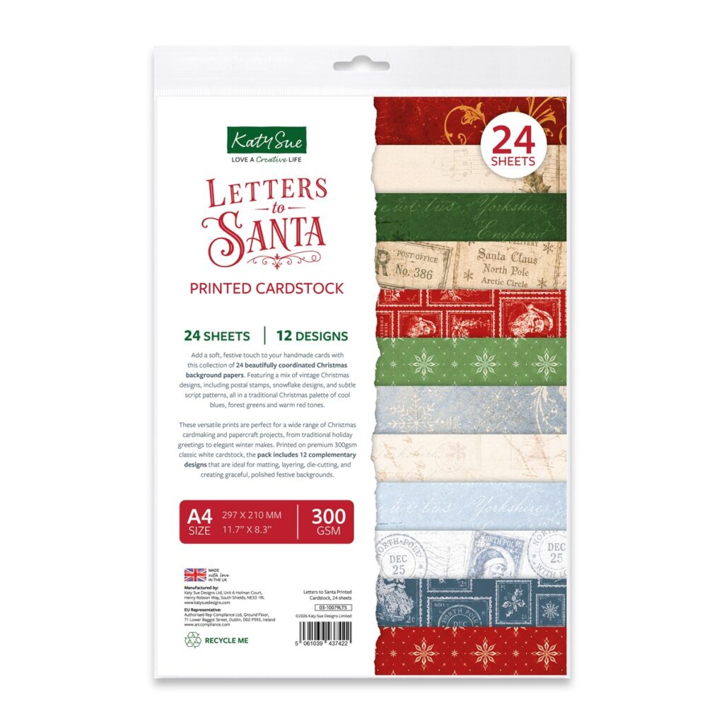Katy Sue Designs Letters to Santa Printed Cardstock, 24 sheets