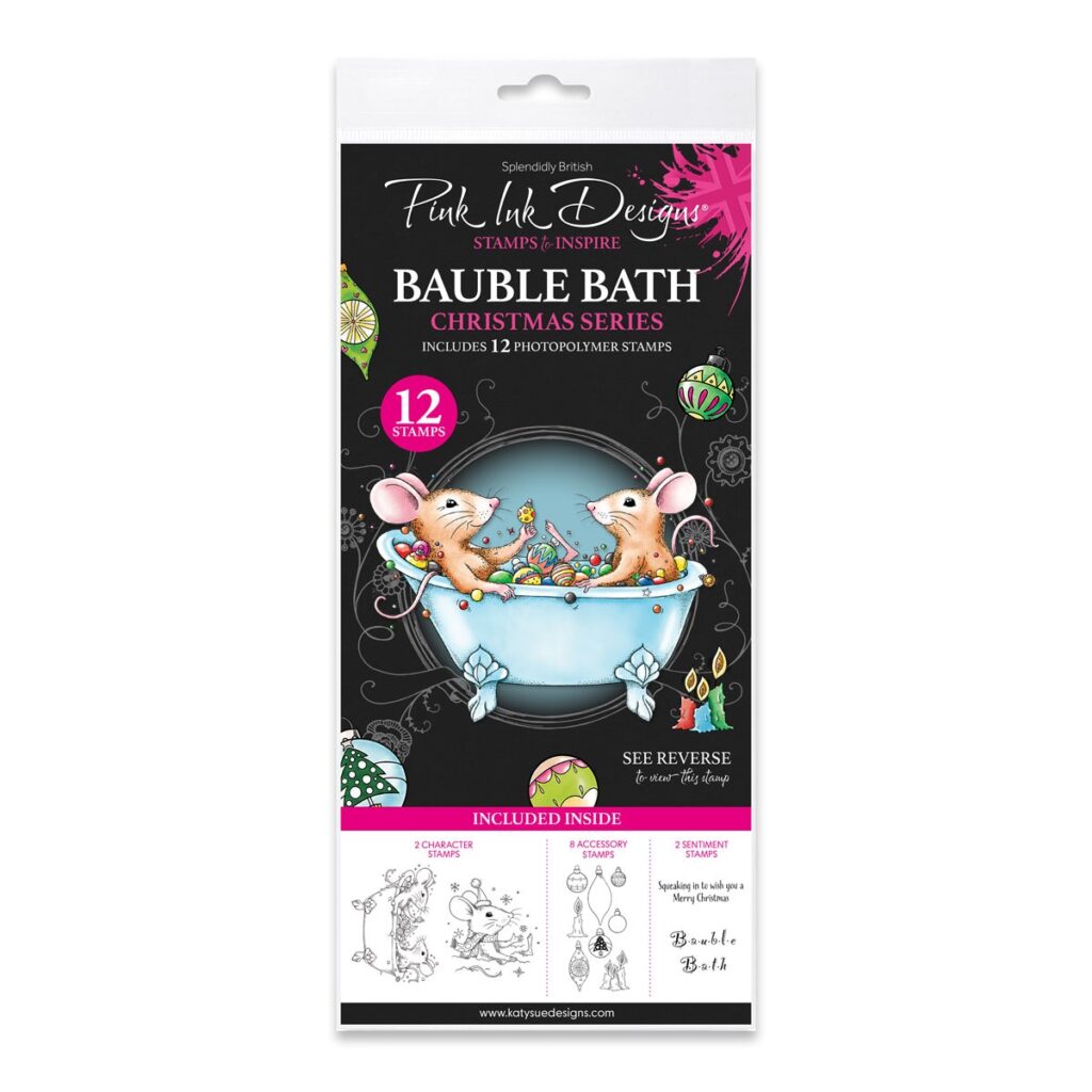 Pink Ink Designs – Bauble Bath, DL Stamp Set