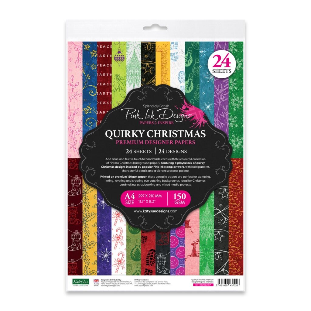 Pink Ink Designs – Quirky Christmas Premium Designer Papers, 24 sheets