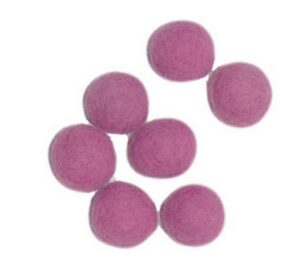 Filzkugeln, natur, Ø 10 mm, 50 Stück, Rose
