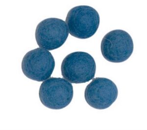 Filzkugeln, natur, Ø 10 mm, 50 Stück, Antikblau