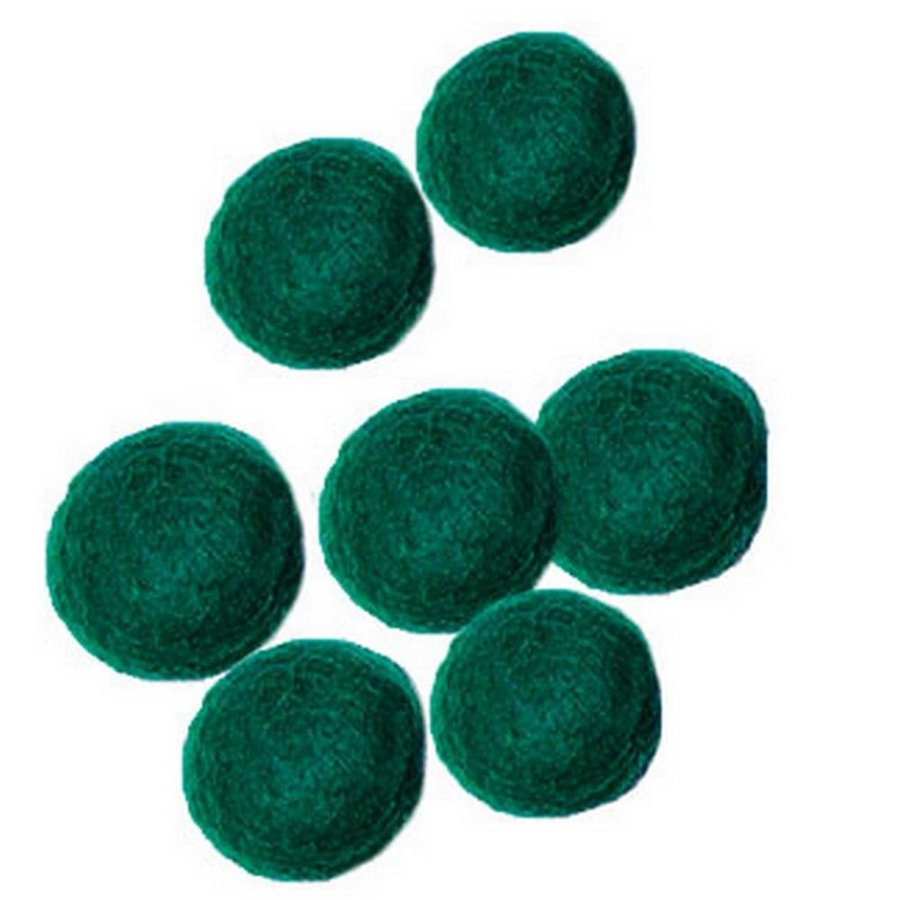 Felt balls natural Ø 10mm x50, May green
