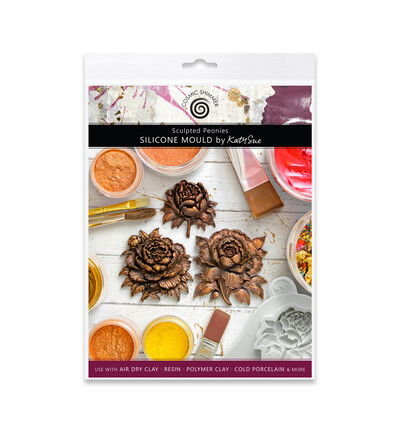 Cosmic Shimmer Sculpted Peonies Silicone Mould