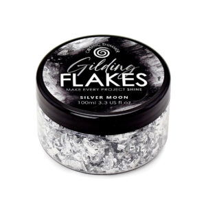 Cosmic Shimmer Gilding Flakes Silver Moon 100ml