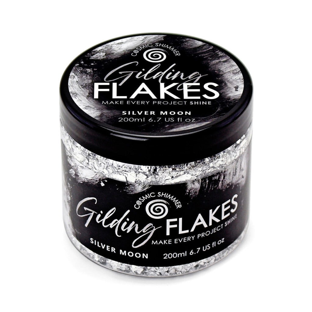 Cosmic Shimmer Gilding Flakes Silver Moon 200ml
