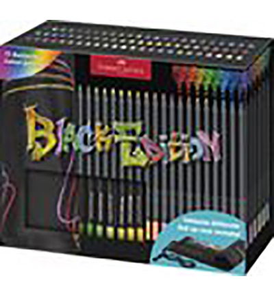 Kleurpotlood FC Black Edition 72 st. in roletui zwart
