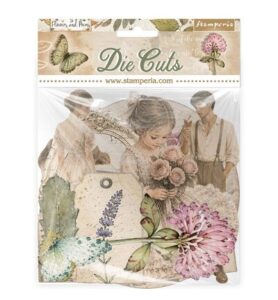 Flowers and Poems – Printed decorative Die cuts for Art and Craft