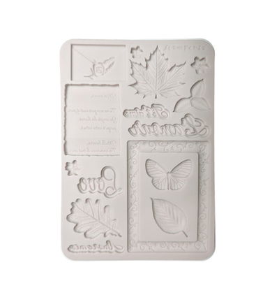 Flowers and Poems – Silicon mould Designs A5 for Art and Craft