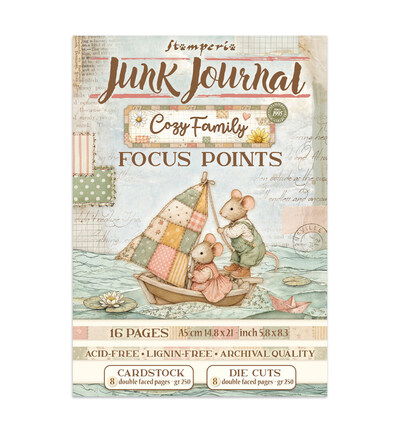 Cozy Family – Printed Art Junk Journal Focus Points for Art and Craft A5