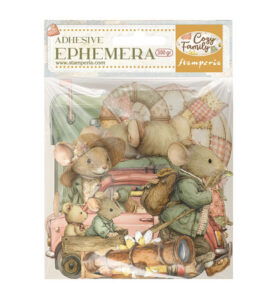 Cozy Family – Printed Decorative Ephemera for Art and Craft