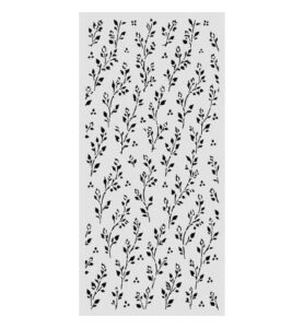 Cozy Family – Cut laser stencil for Art and Craft – Sprig pattern
