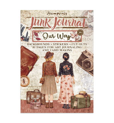 Our Way – Printed Art Junk Journal stickers, cut-outs, backgrounds for Art and Craft
