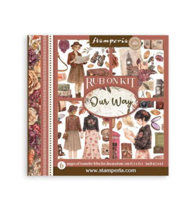 Our Way – Printed Decorative Rub on kit for Art and Craft – 6 sheets