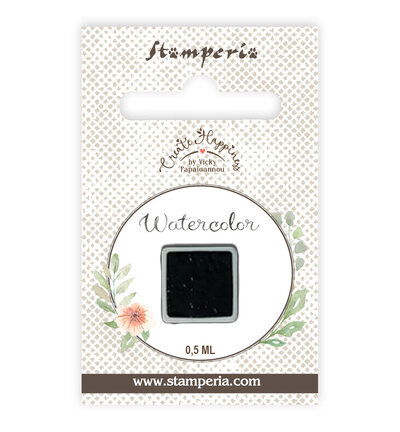 Stamperia – Create Happiness aquarel refill 0,5 ml – Black
