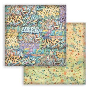 Furry Friends 2 – 12”x12” (30.5cmX30.5cm) Double sided printed sheet – Furry Friends 2 graffiti lett
