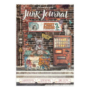 Furry Friends 2 – Printed Art Junk journal: stickers, cut-outs, backgrounds for Art and Craft