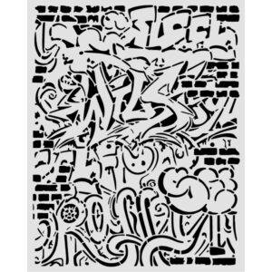 Furry Friends 2 – Cut laser stencil for Art and Craft cm 20X25 – Furry Friends 2 graffiti