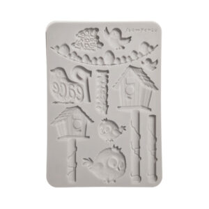 Furry Friends 2 – Silicon mould Designs A5 for Art and Craft – Furry Friends 2 birds