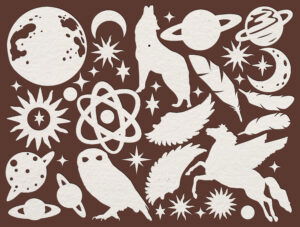Cosmos – Art Paper Shapes laser cut