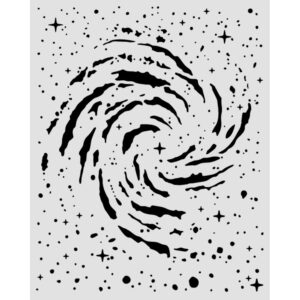 Cosmos – Cut laser stencil for Art and Craft cm 20X25 – Cosmos swirling nebula