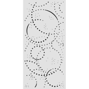 Cosmos – Cut laser stencil for Art and Craft cm 12X25 – Cosmos Ink orbits