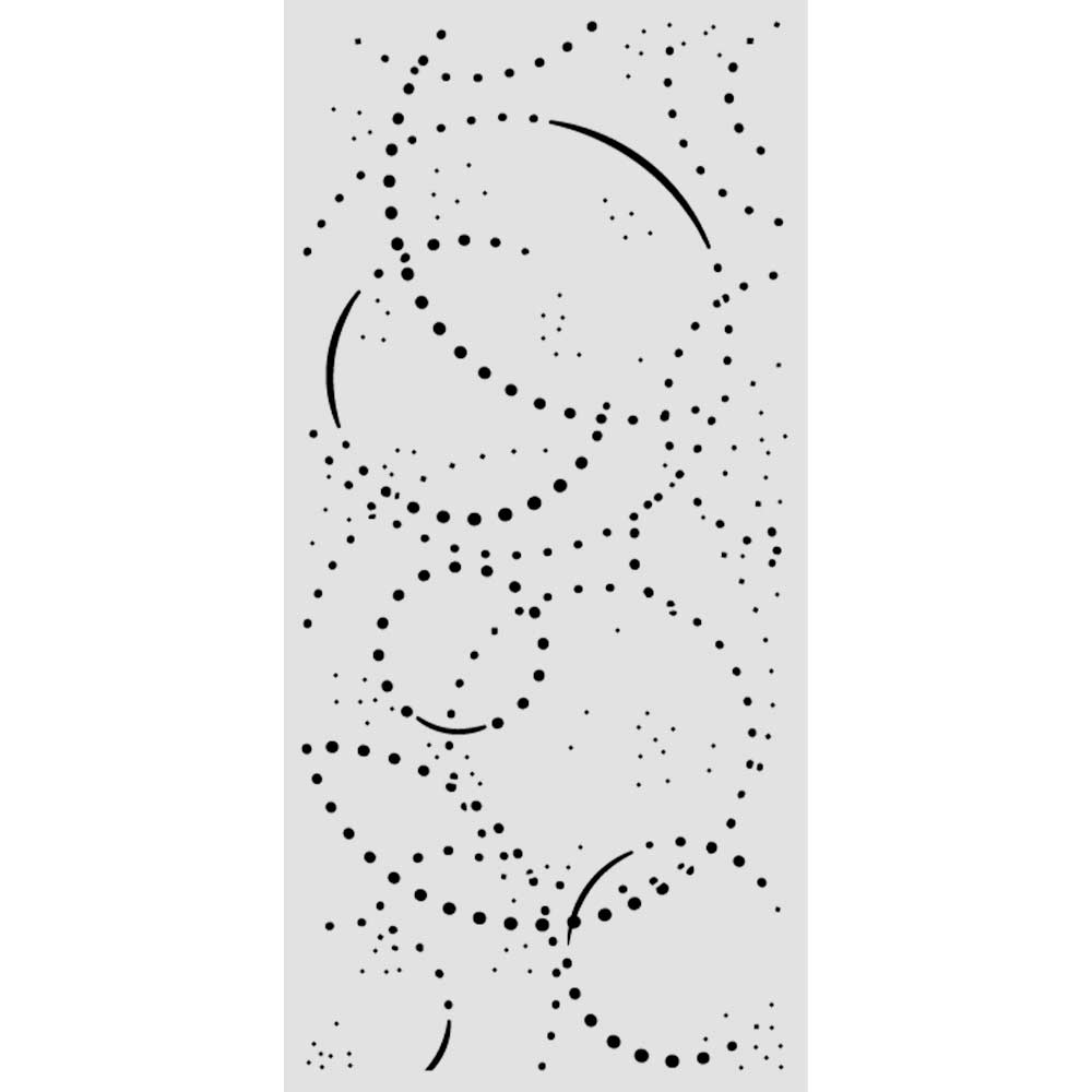 Cosmos – Cut laser stencil for Art and Craft cm 12X25 – Cosmos Ink orbits