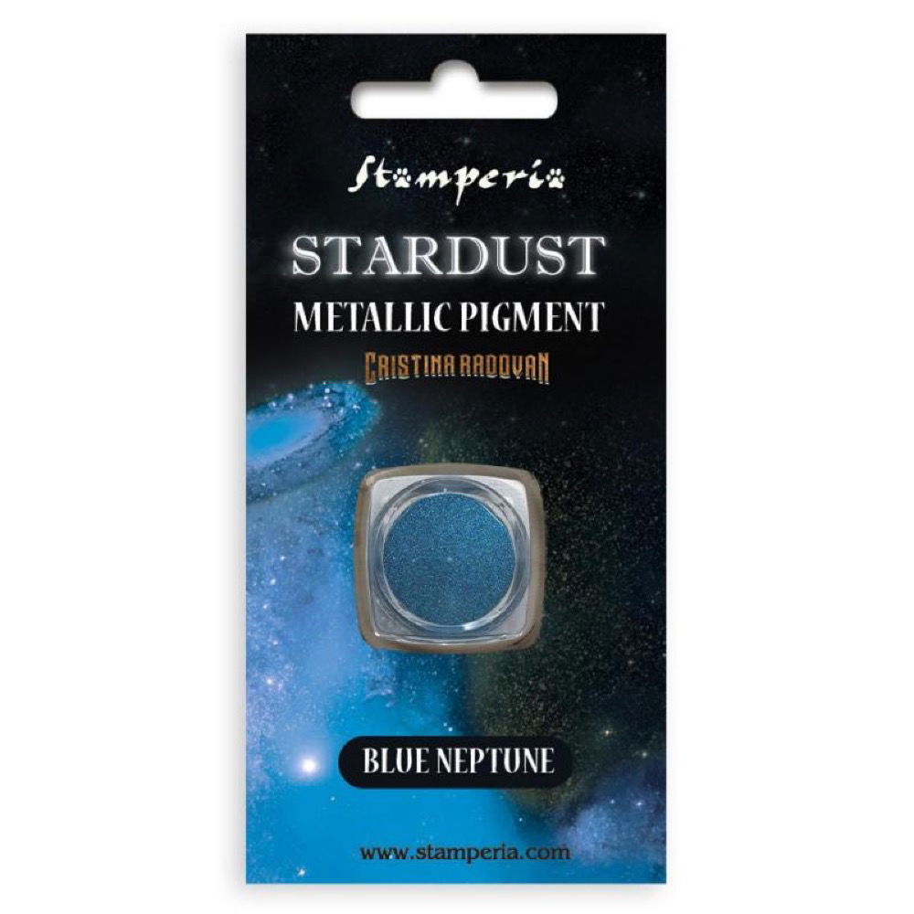 Stamperia Basics – Stardust Pigment gr 0,5 – Blue neptune